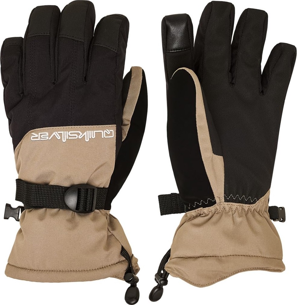 Aesco Quiksilver Mission Glove Erkek Eldiveni, Bej, S