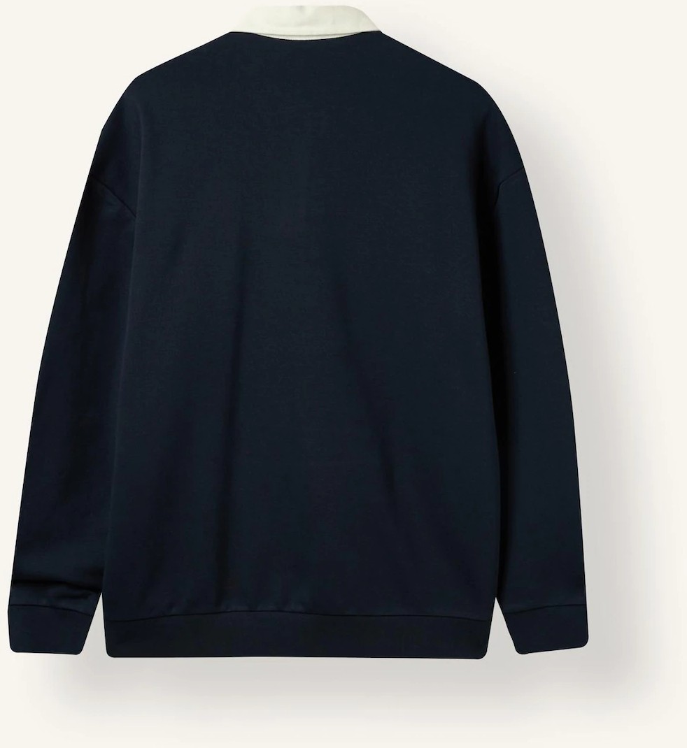 DeFacto Boxy Fit Polo Yaka Sweatshirt E6523AX26AU görsel 8