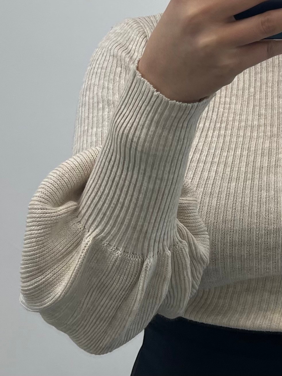 Nisum Moda Balon Kol Balıkçı Triko Body görsel 3
