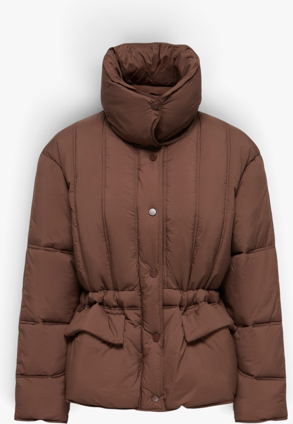 Only Onlelma Puff Jacket Otw Kadın Kahverengi Mont - 15373225