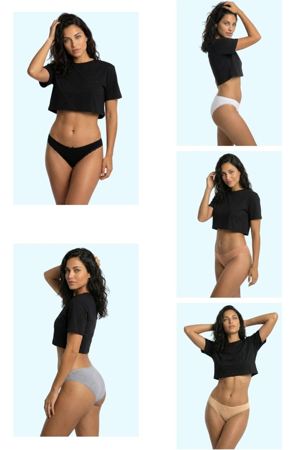 New Lilla 1101 Bikini Kadın T. Dantelli Külot Paketi görsel 3