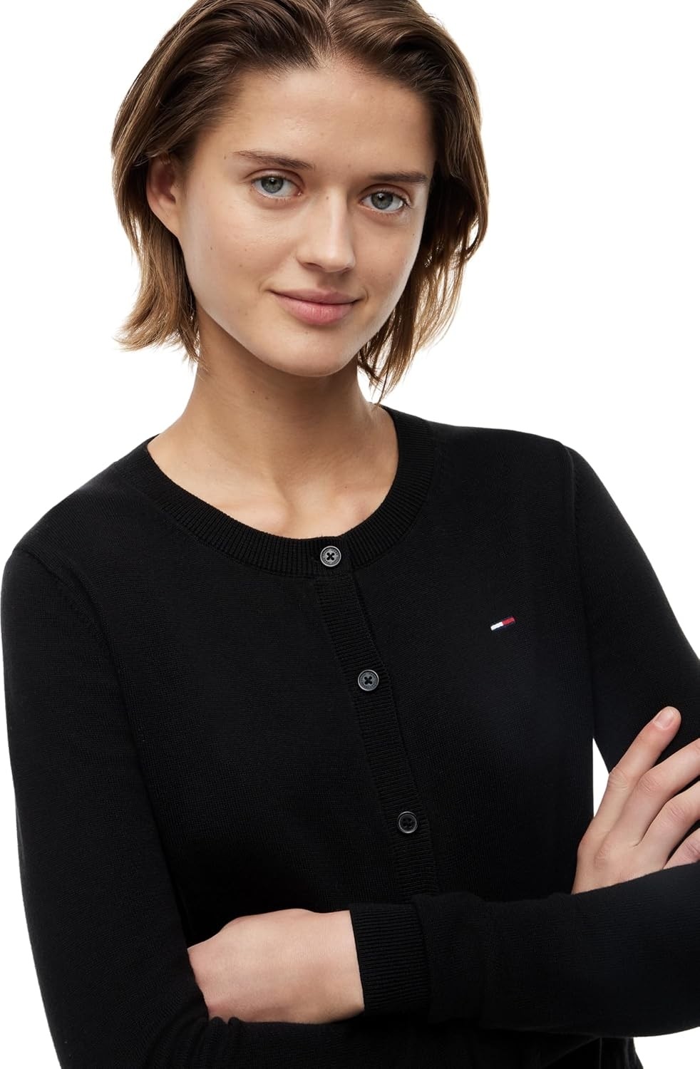 Happy Trend Tommy Jeans Tjw Essentıal Crew Neck Cardıgan Kazak Kadın görsel 4