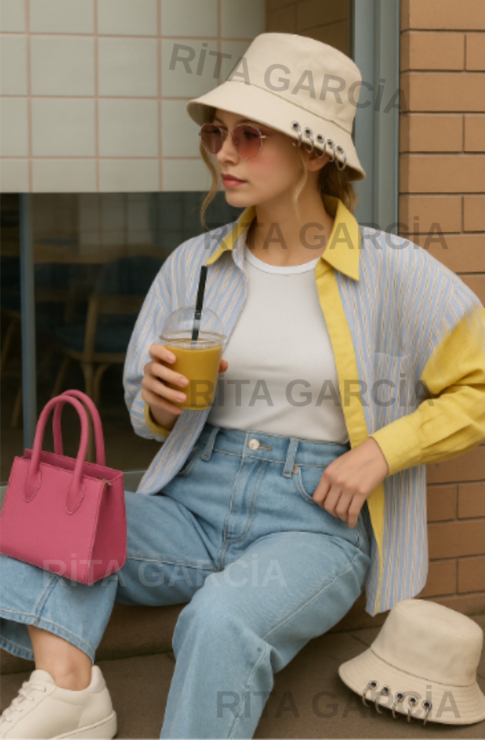 Elif İç Giyim Çengelli Piercingli Kova Bucket Şapka görsel 5