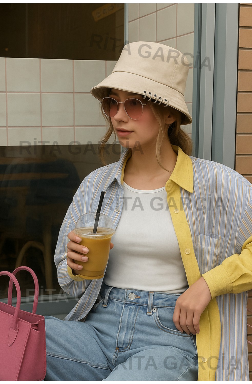 Elif İç Giyim Çengelli Piercingli Kova Bucket Şapka görsel 7