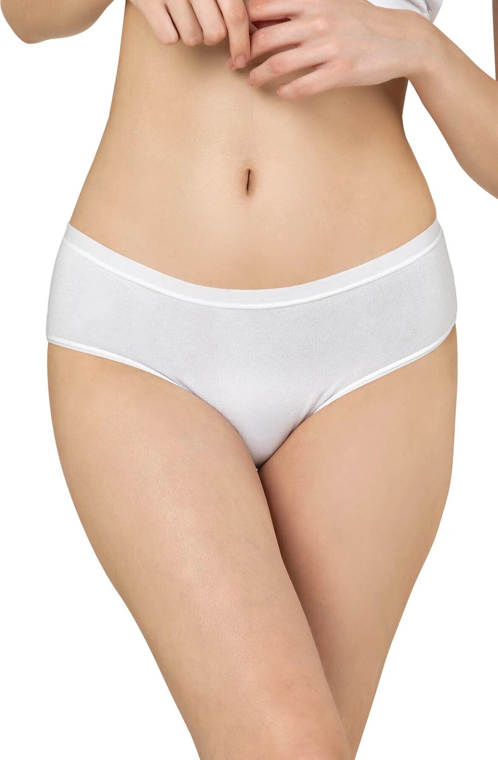 Özkan Underwear Özkan 26800 Kadın 3'lü Paket Pamuklu Büyük Beden Aralığı Esnek Yüksek Bel Battal Boy Bato Külot görsel 7