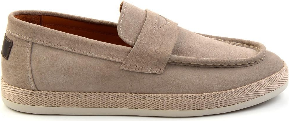 Bambi Lacivert Leather Erkek Espadril E01901361702