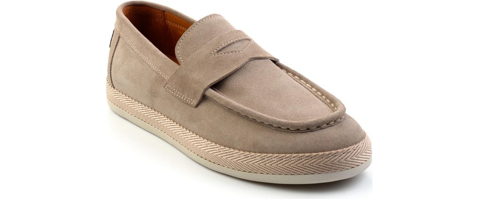 Bambi Lacivert Leather Erkek Espadril E01901361702 görsel 2