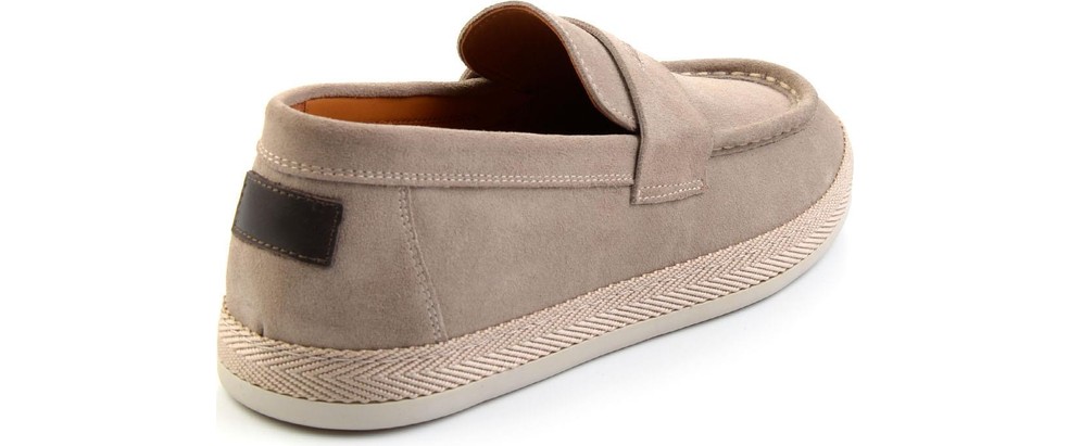 Bambi Lacivert Leather Erkek Espadril E01901361702 görsel 3