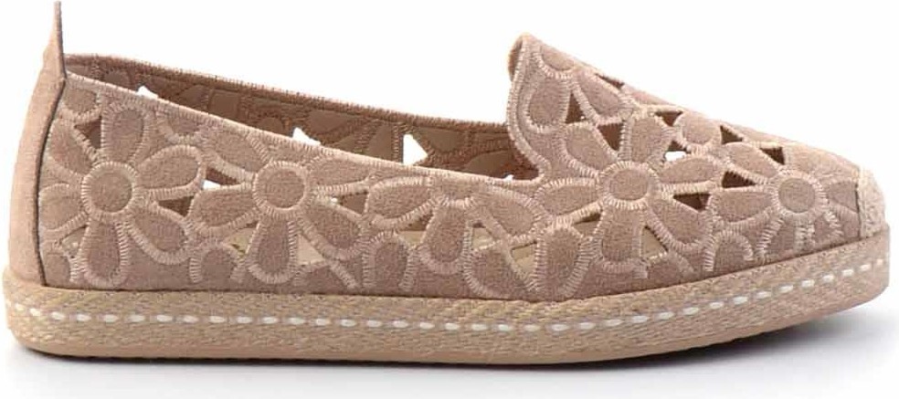 Bambi Vizon Süet Kadın Espadril K01117992302 görsel 2