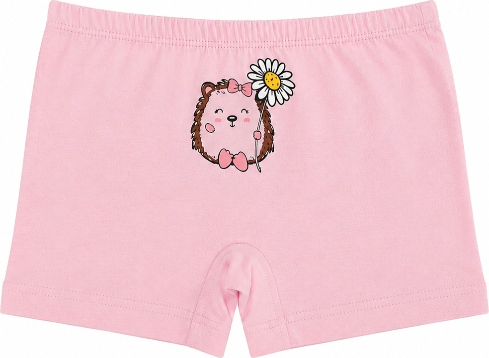 Özkan Underwear Özkan 41602 5'li Paket Kız Çocuk Karışık Renkli Desenli Pamuklu Yumuşak Rahat Şort Boxer görsel 2