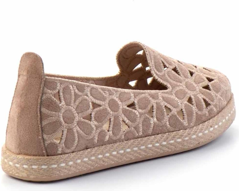 Bambi Vizon Süet Kadın Espadril K01117992302 görsel 4