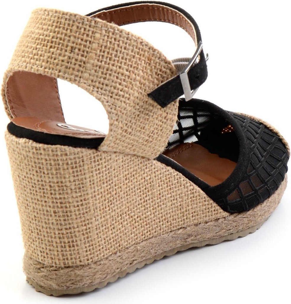 Bambi Siyah Kadın Espadril K01874414528 görsel 3