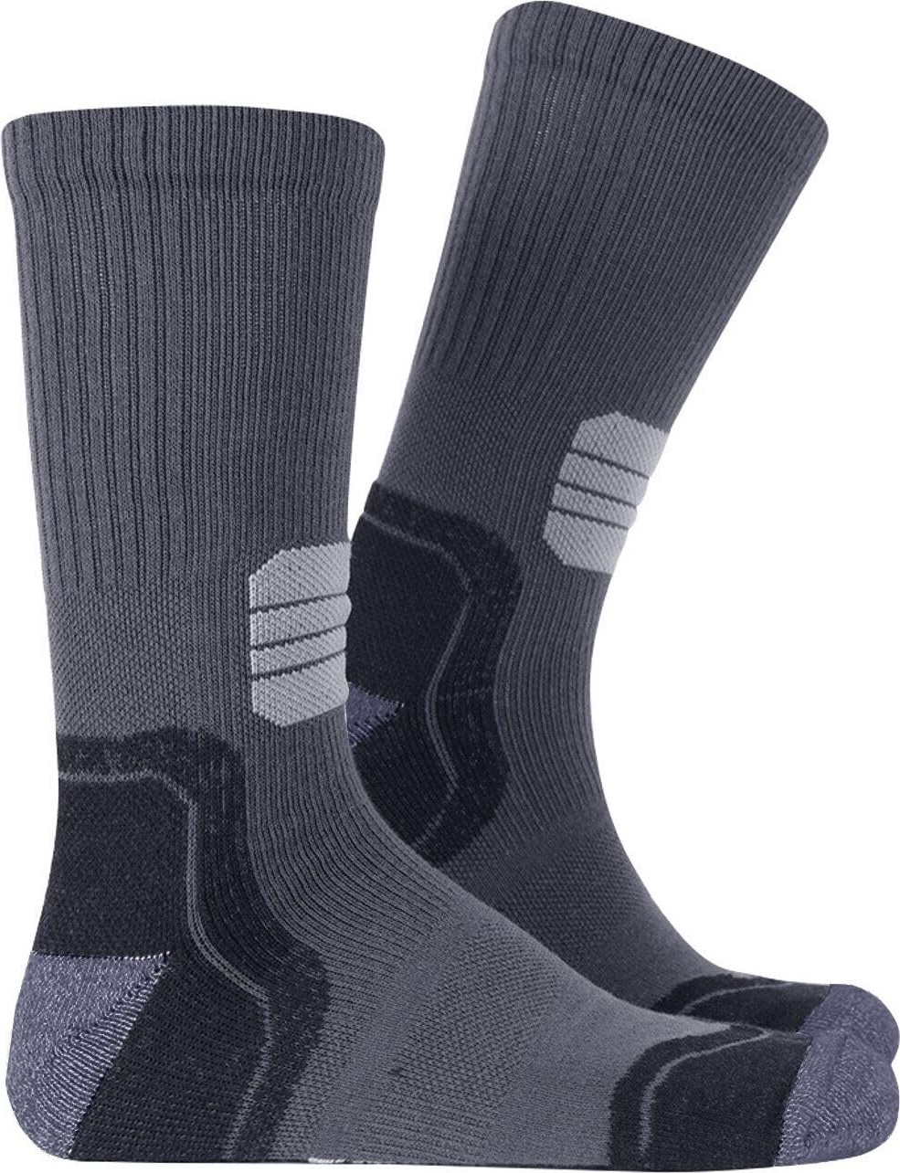Aesco Thermoform Running Çorap Unisex 3'lü Paket, Antrasit, 39-42 Beden görsel 2