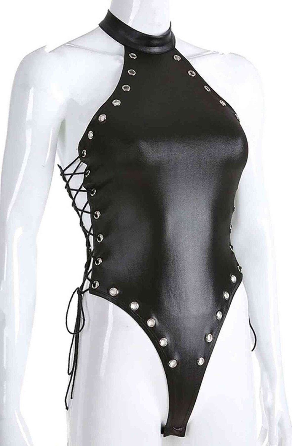 Fantezi Yanları Kuş Gözlü Yandan Bağlamalı Seksi Babydol TG275426 görsel 2