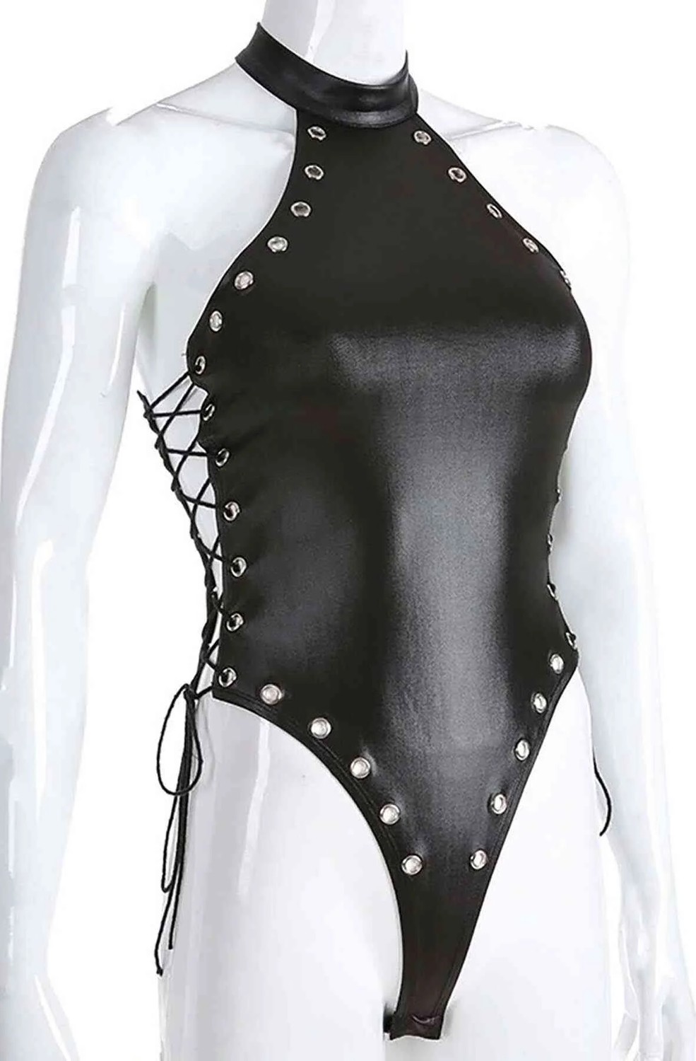 Melonika Secret Fantezi Yanları Kuş Gözlü Yandan Bağlamalı Seksi Babydol BC5426 görsel 2