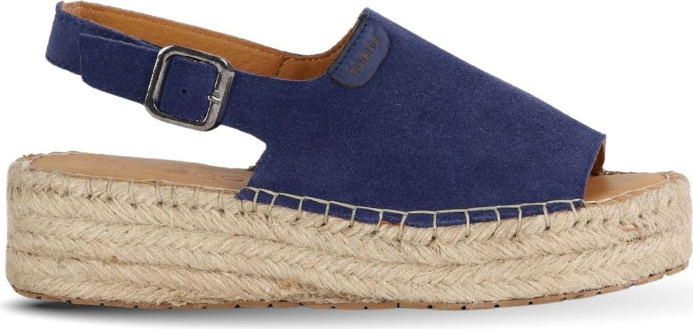 Bueno Shoes Lacivert Süet Kadın Düz Sandalet 14WS72500 14WS72500