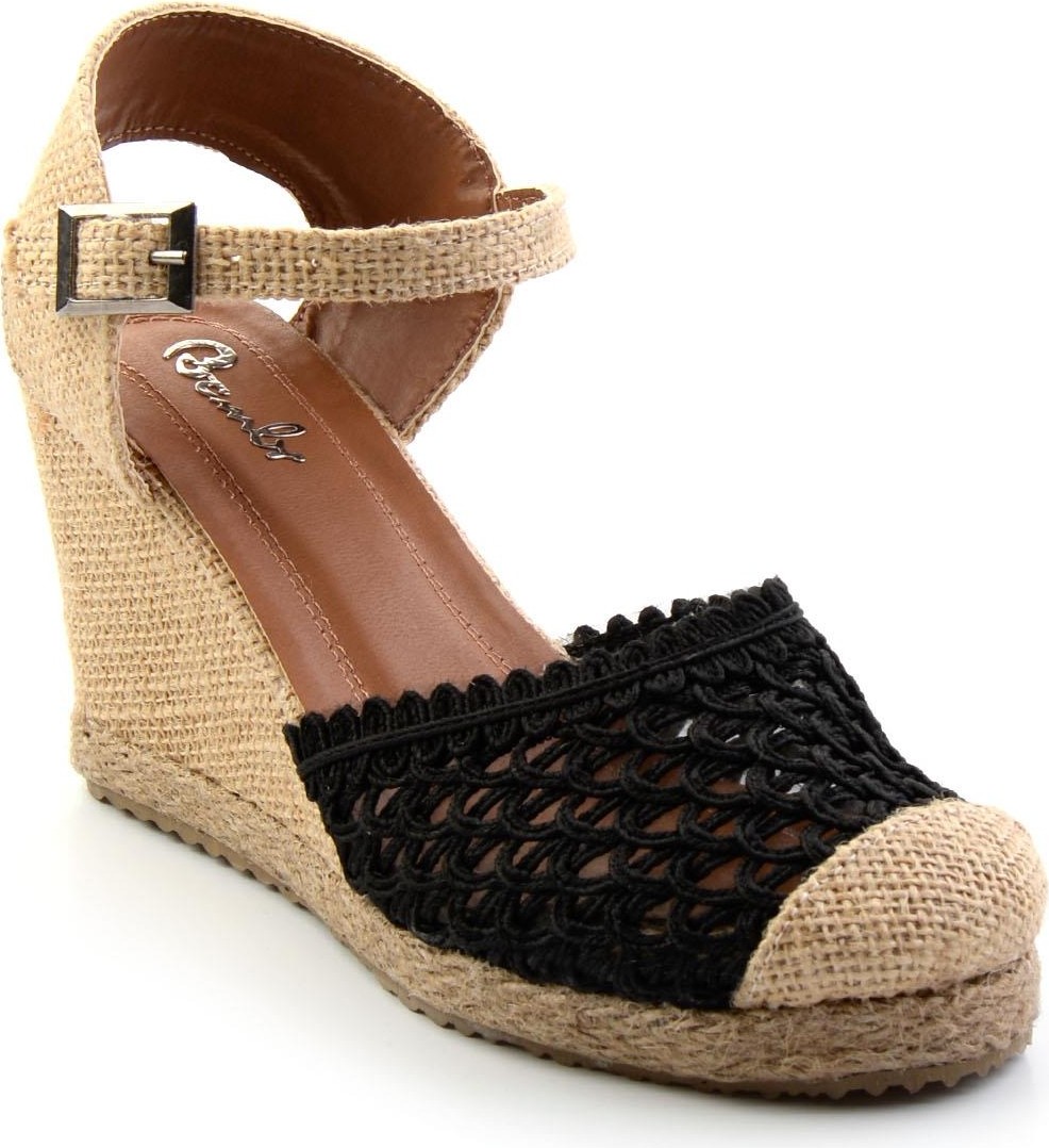 Bambi Siyah Kadın Espadril K01874414028 görsel 2
