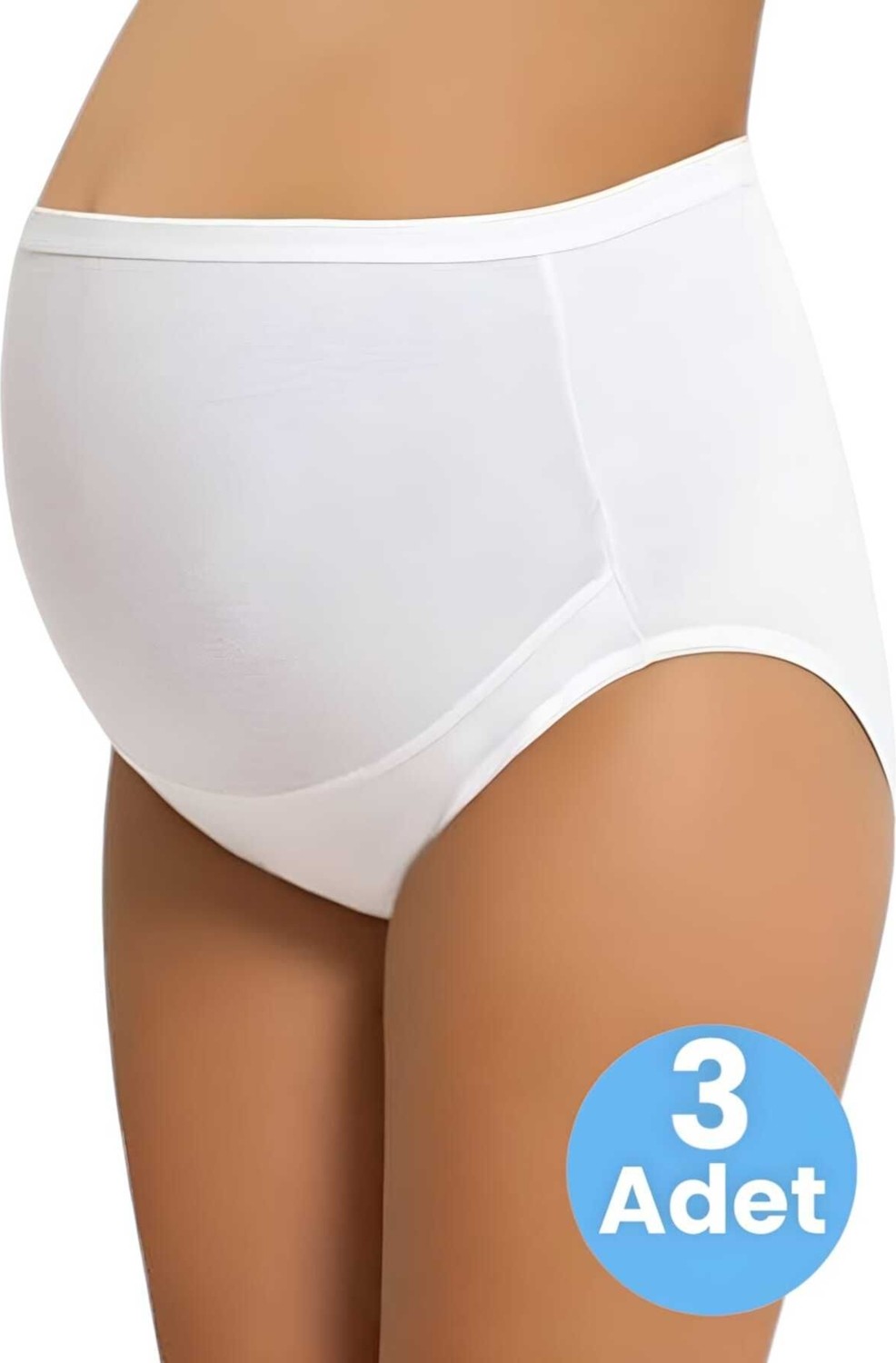 Uniquetrenders Kadın Pamuklu Esnek Hamile ve Lohusa Külot 3'lü Set görsel 6