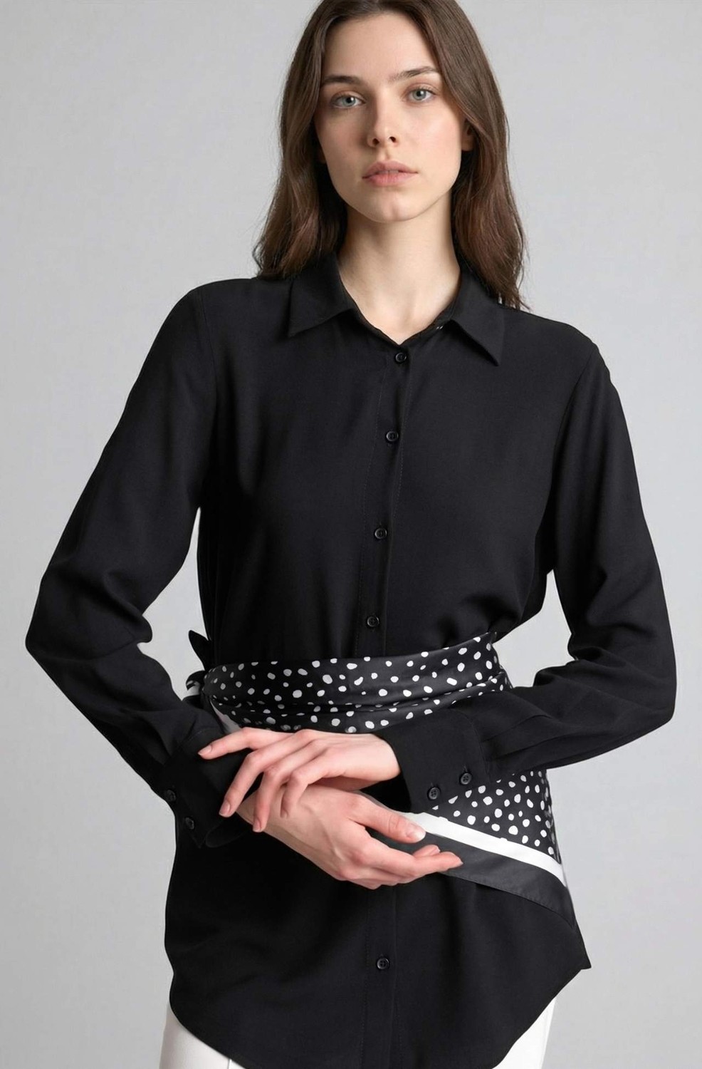 DeFacto Regular Fit Basic Uzun Kollu Tesettür Gömlek Tunik Z3538AZ26SP