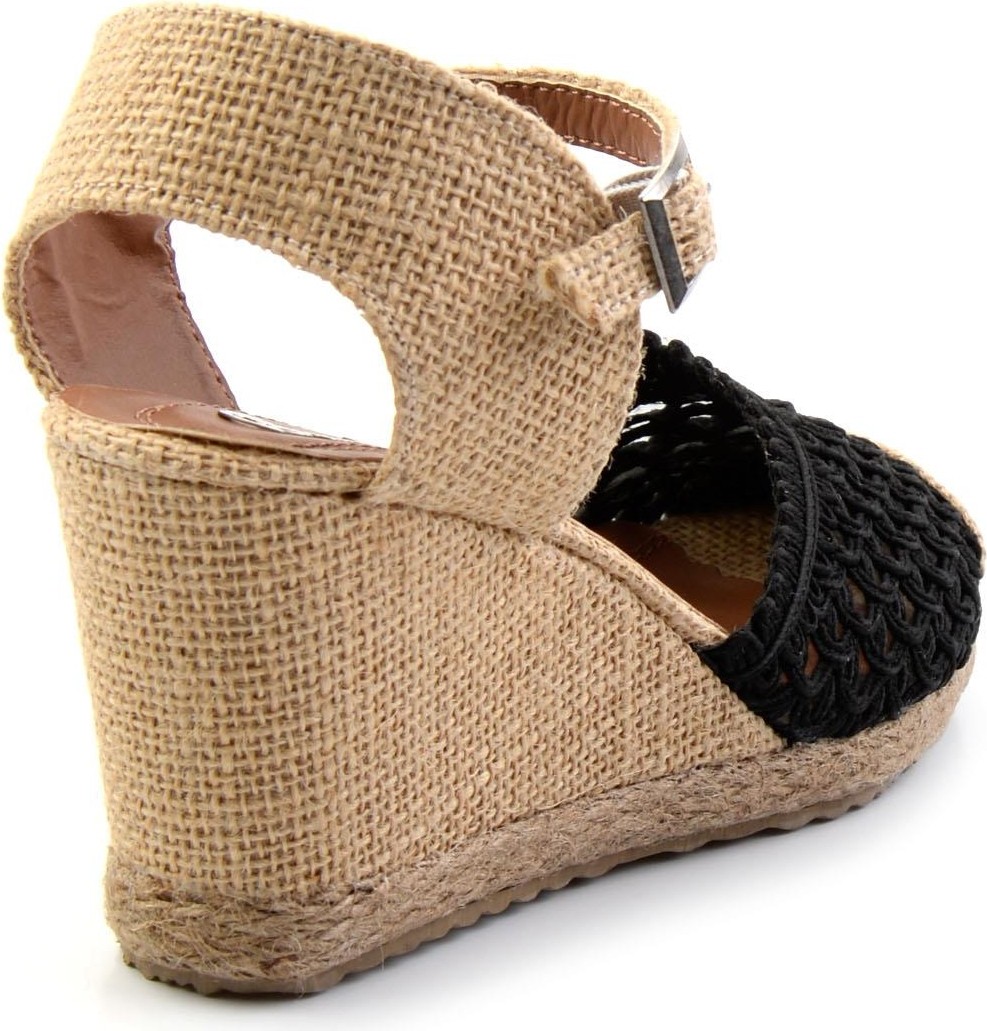 Bambi Siyah Kadın Espadril K01874414028 görsel 3