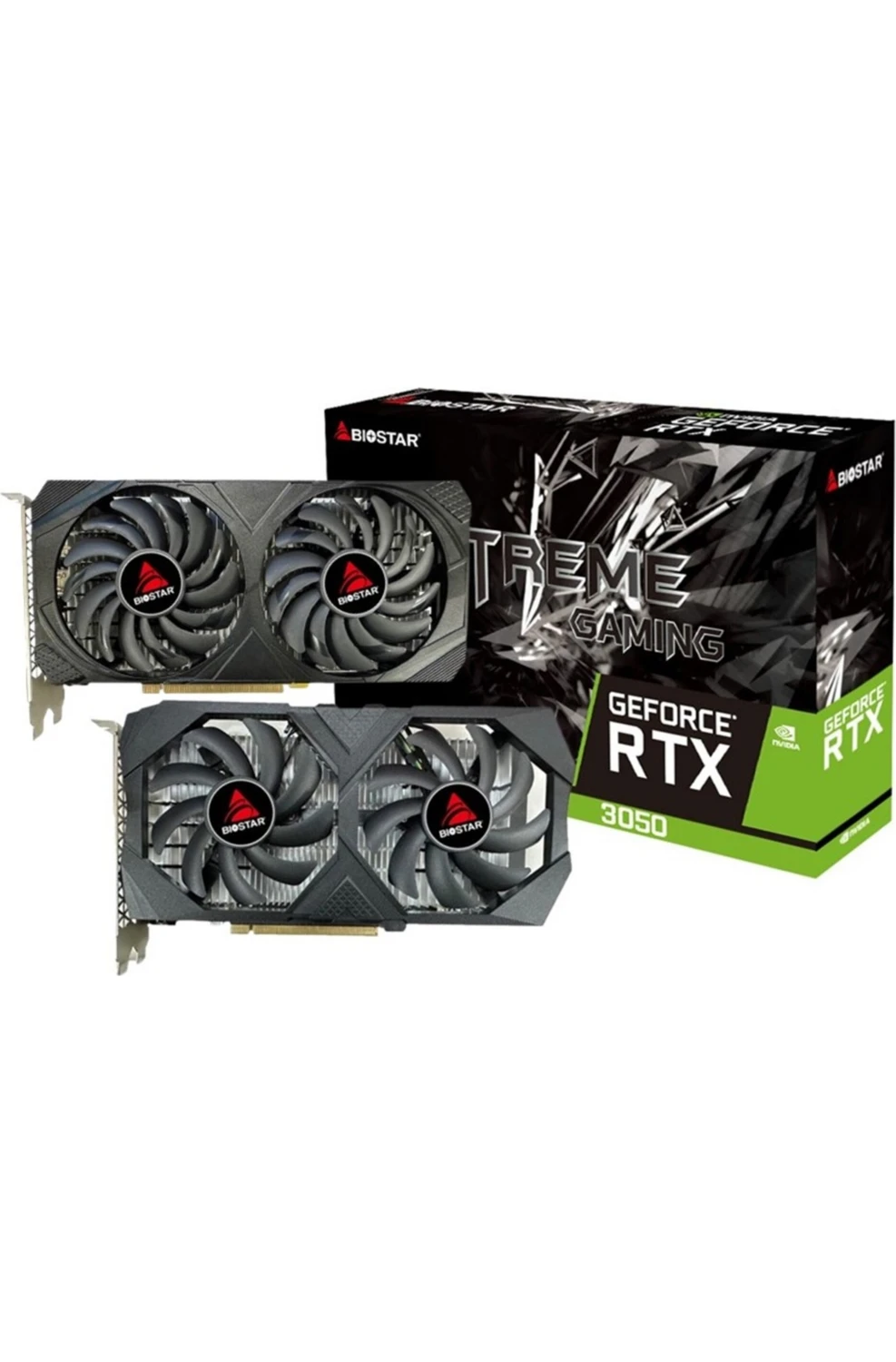 Resim Biostar Nvıdıa Geforce Rtx 3050 6gb Gddr6 96BIT Ekran Kartı | Dp + HDMI 2.1 + DVI 