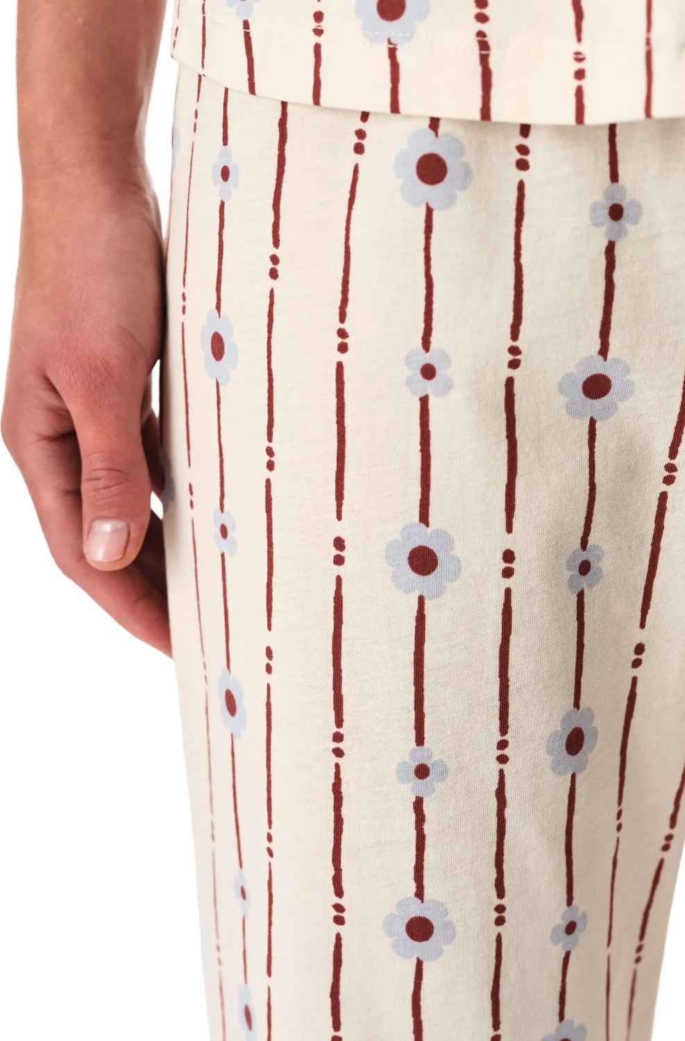 Penti Çiçekli Bliss Kısa Kollu Gömlek Pantolon Pijama Takımı görsel 3