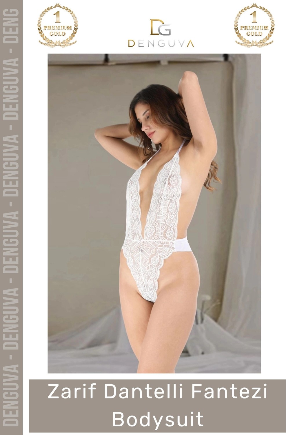 Denguva #bodysuit Kaliteli Şık Dantel Tasarım Gecelik Kadın Giyim Estetik Seksi Zarif Dantelli Fantezi Bodysuit