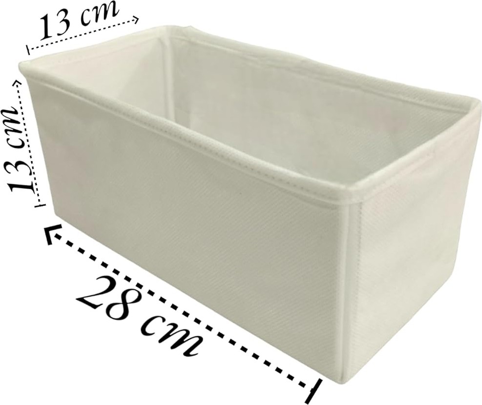 Özkaya Store 8'li Beyaz Çekmece Içi Düzenleyici Organizer Set - Çok Amaçlı Dolap Içi Kutu Seti görsel 3