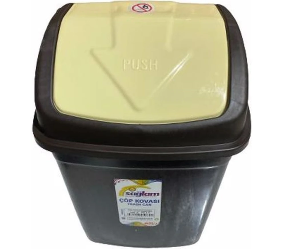 Resim 10L Çok Amaçlı Çöp Kutusu, Ofis ve Mutfak Için Şık ve Pratik 