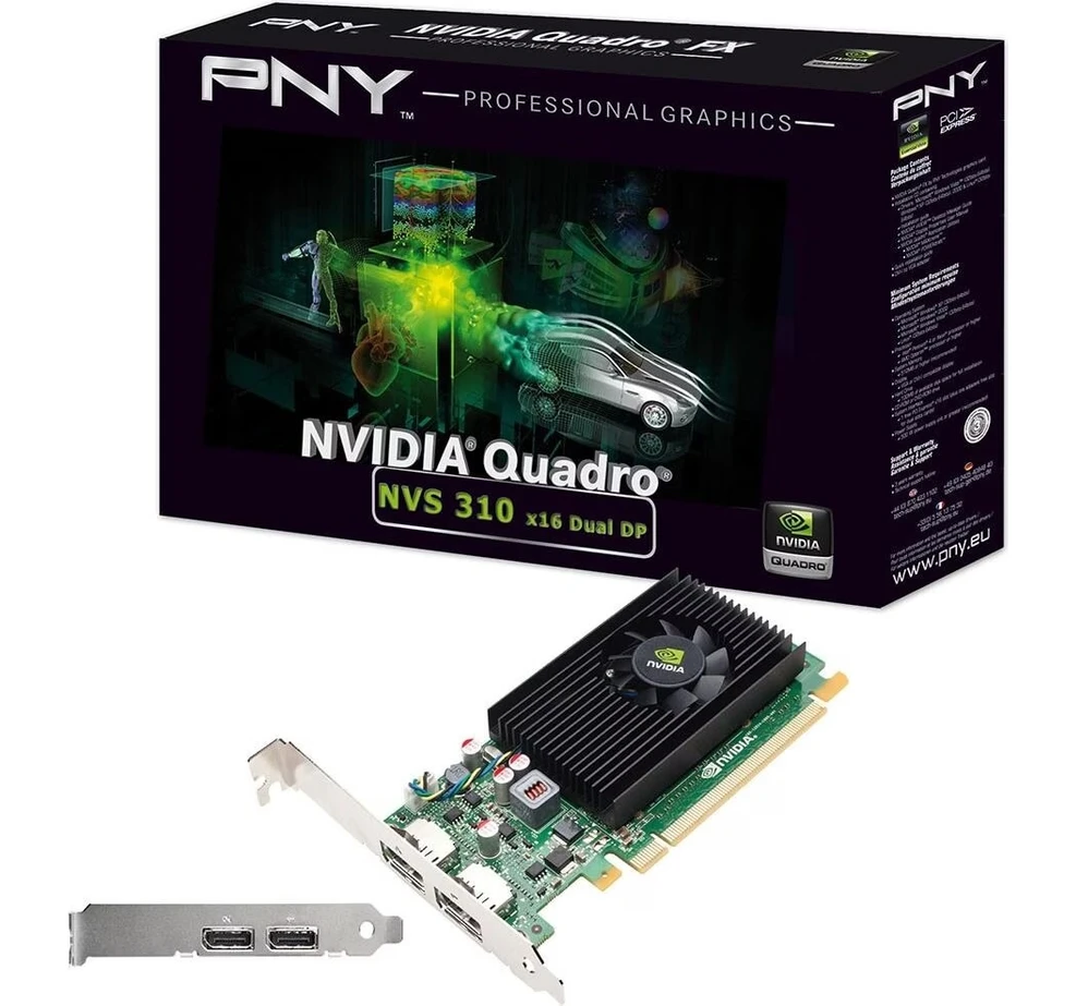 Resim Pny Nvs 310 Ekran Kartı 2 x Dp 
