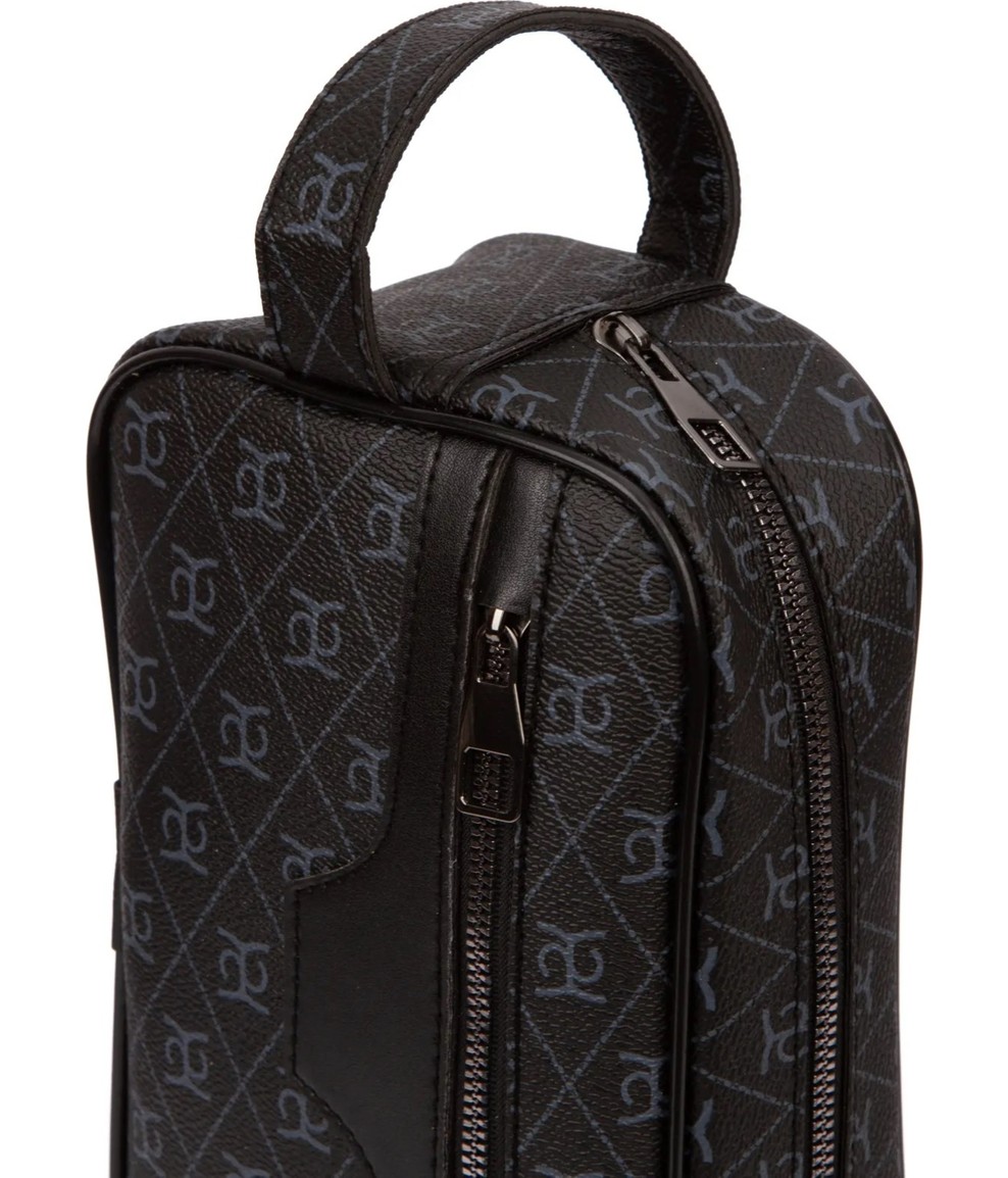 Newish Polo Erkek Deri Portföy Clutch Traş Kozmetik Bakım Ve Günlük El Çantası (14X24CM) newpolo171 - Siyah görsel 2