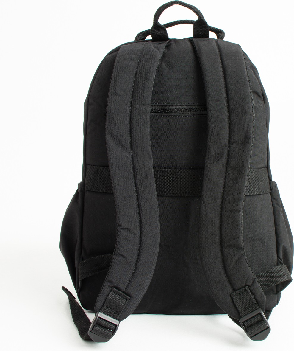 Sanmorris Unisex Suya Dayanıklı Krinkıl Kumaş Çok Gözlü Siyah Renkli Laptop Okul Ve Sırt Çantası görsel 5
