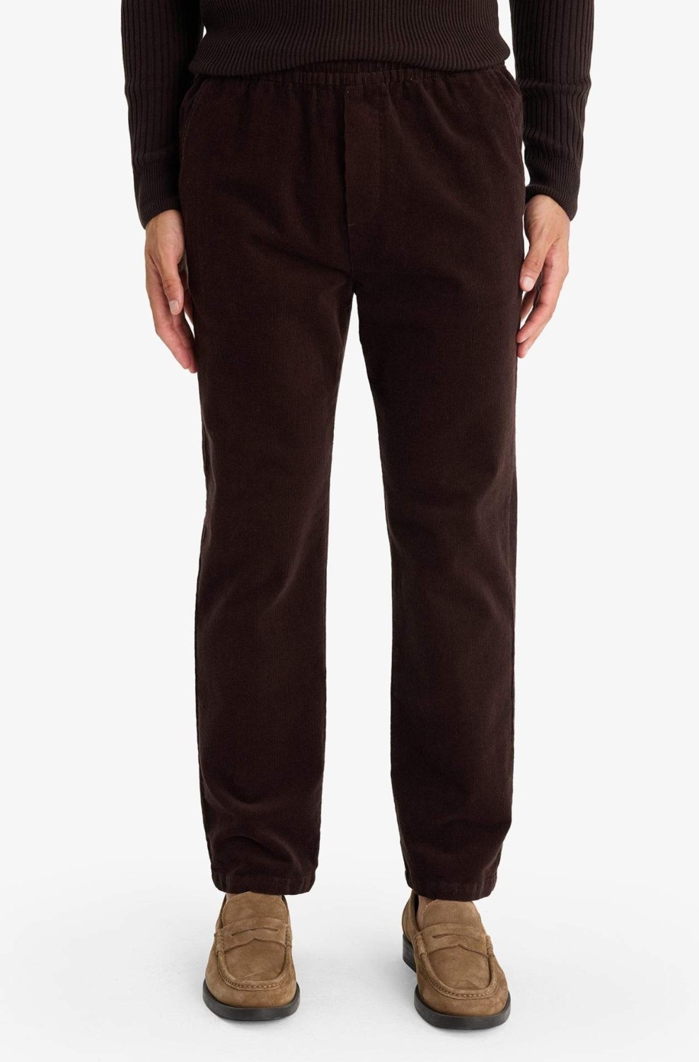 DeFacto Relax Fit Düz Paça Kadife Pantolon E8177AX25AU görsel 2