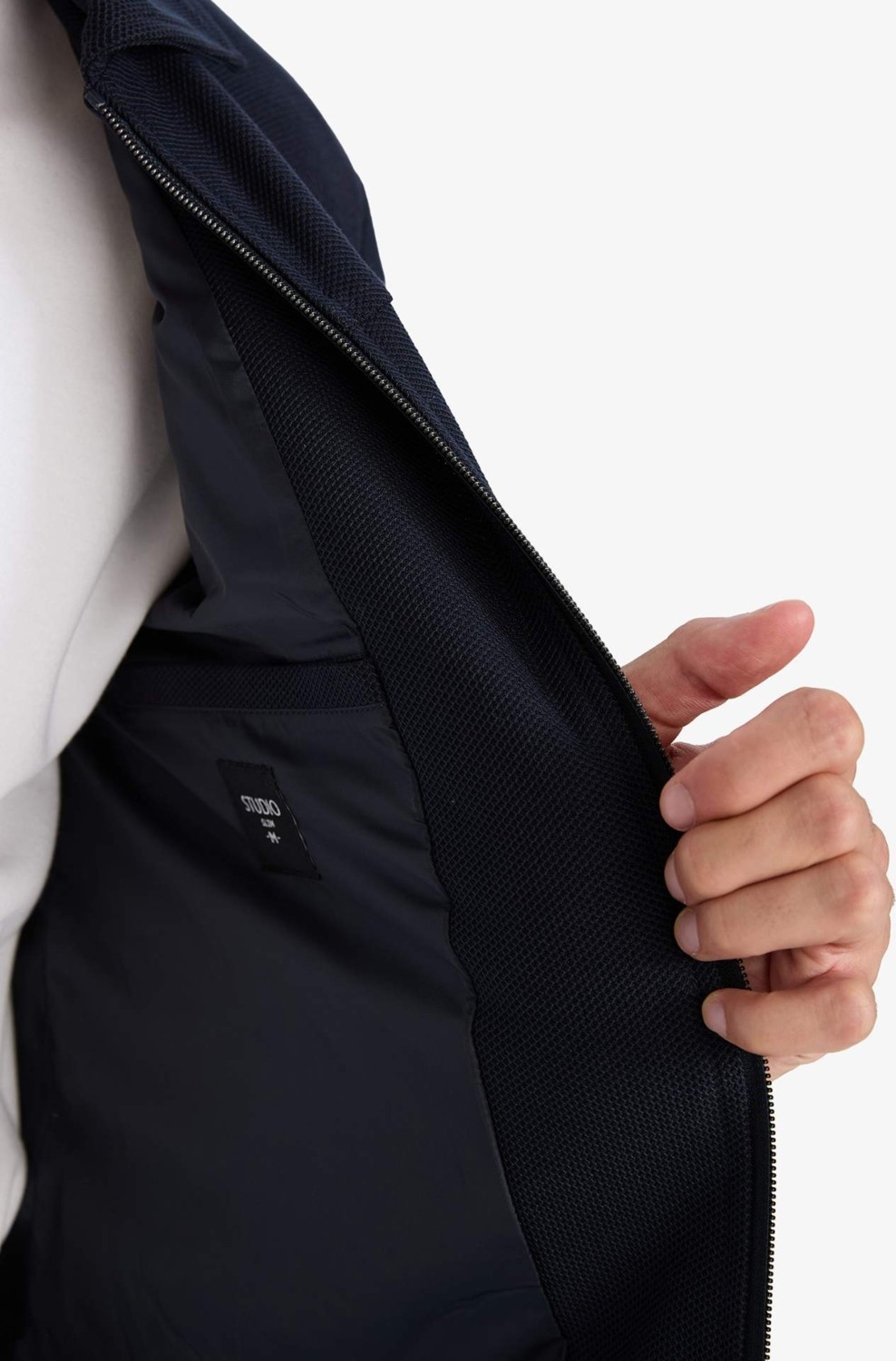 DeFacto Slim Fit Astarlı Fermuarlı Cepli Mevsimlik Mont D7533AX26SP görsel 6