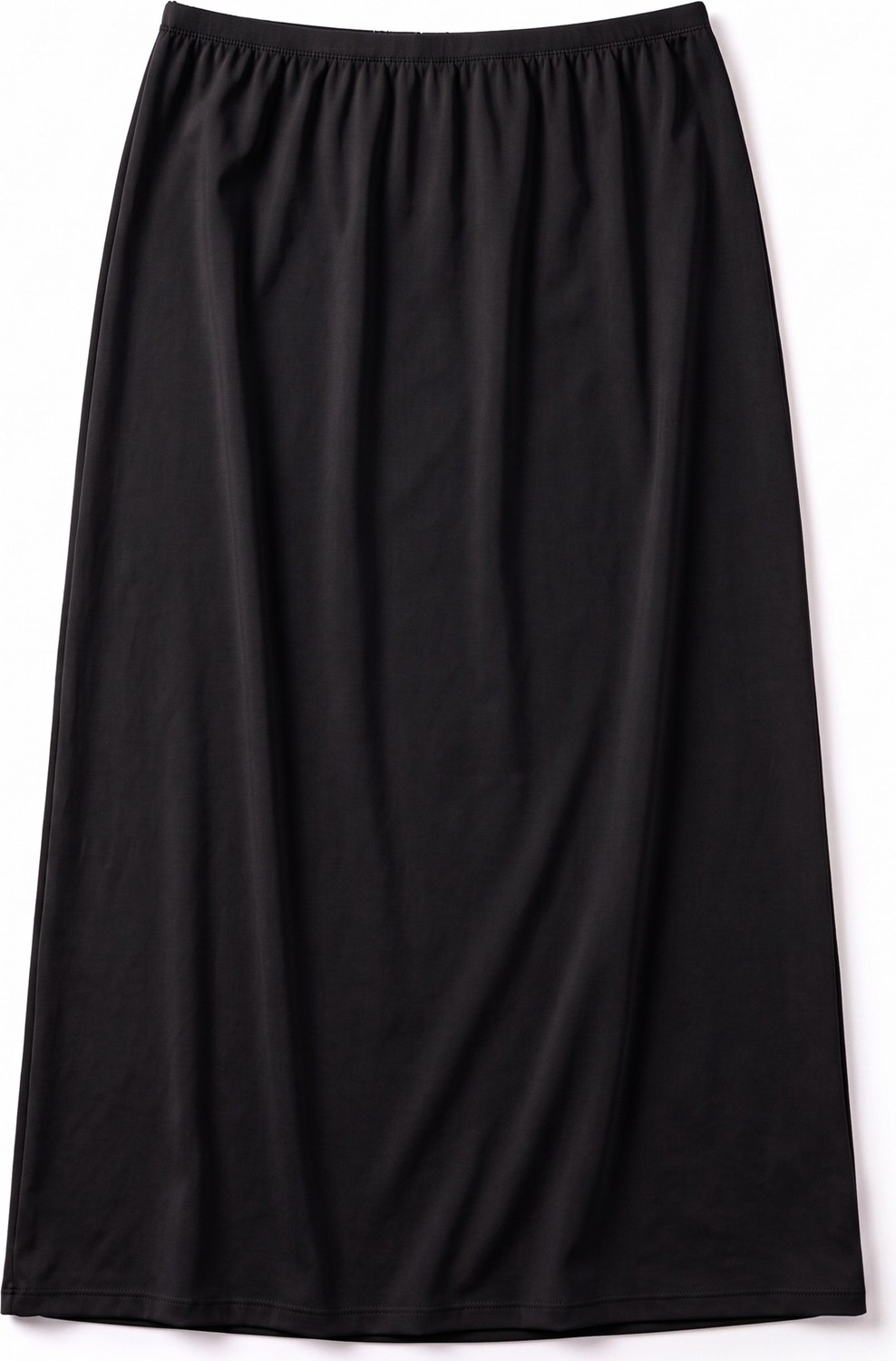 Öts Kadın Polyester Jüpon Uzun Astar İnce Bel Lastikli Özel Tasarım (4675) görsel 2