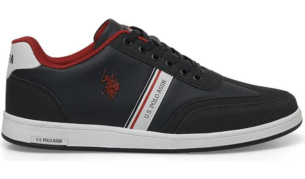 U.S. Polo Assn. Kares Wt 1pr Siyah Erkek Sneaker Ayakkabı görsel 8