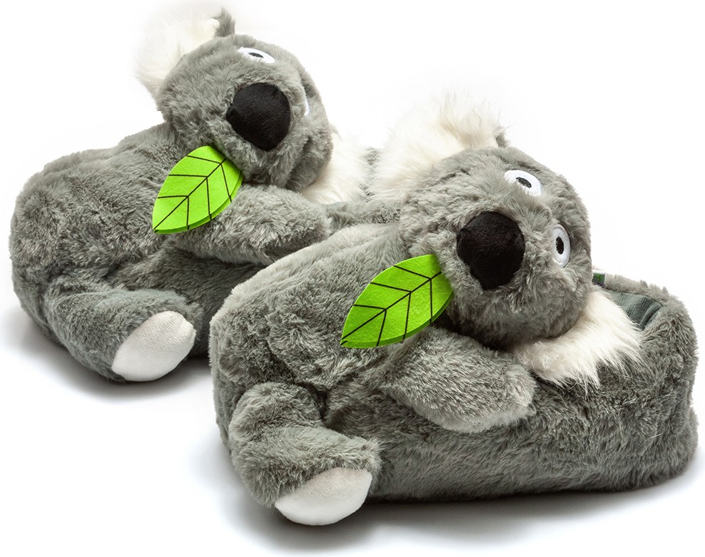 Twigy Koala Kadın,Garson Boy Hayvanlı Panduf Gri 36/41 görsel 2