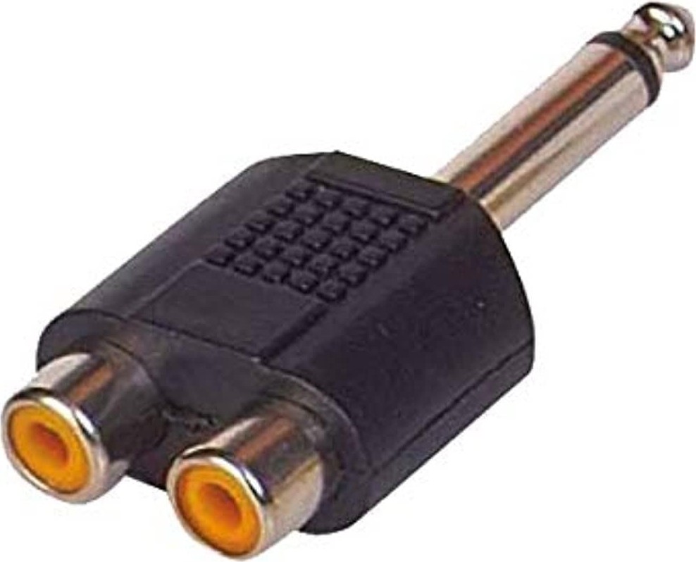 Die Grup 6.3 mm Mono Rca Çevirici 2 Rca Gitar Jack Çevirici 2x Rca 6.3 mm Mono Jack görsel 2