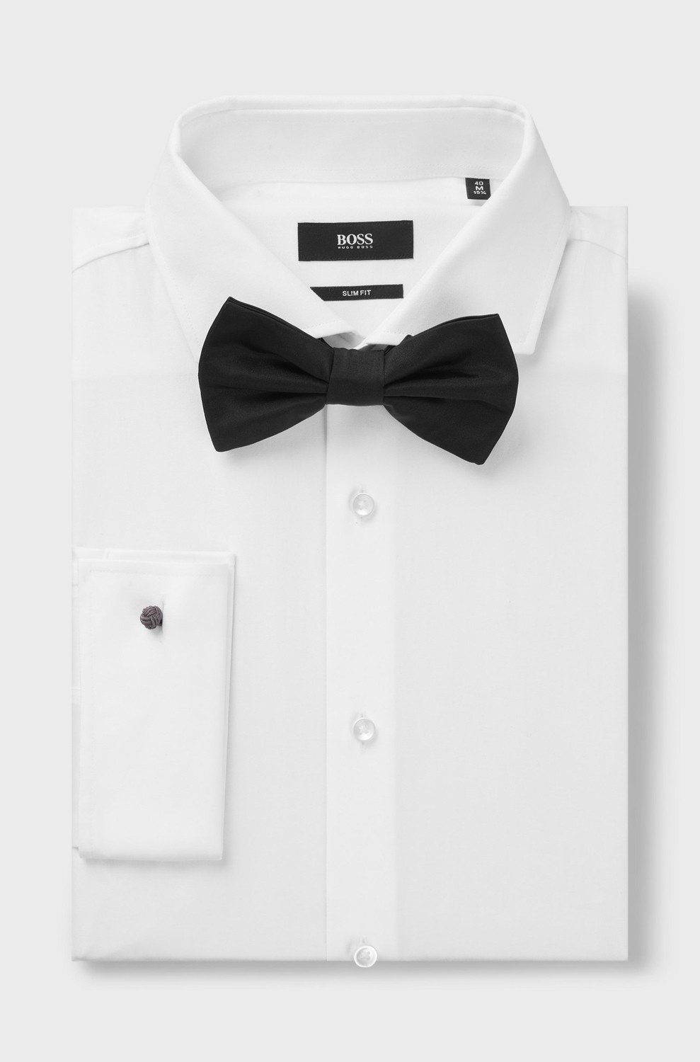 Boss Erkek Jakarlı Ipek Kumaşlı Siyah Papyon 50567352-001 görsel 3