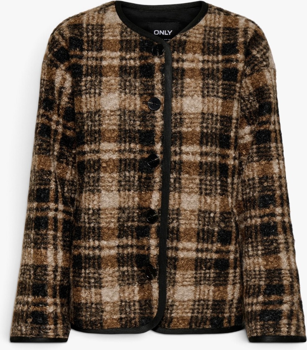Only Onlannı Boucle Jacket cc Otw Kadın Kahverengi Mont - 15373564