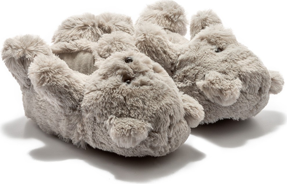 Twigy Teddy Kadın,Garson Boy Hayvanlı Panduf Gri 36/41 görsel 3