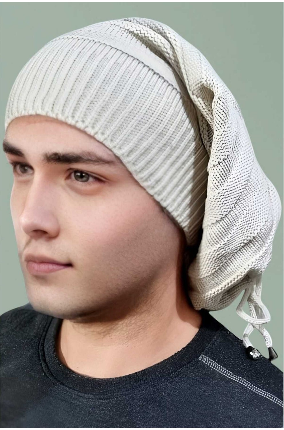 Uniquetrenders 2'li Erkek Kışlık Triko Örgü Bere ve Boyunluk görsel 7