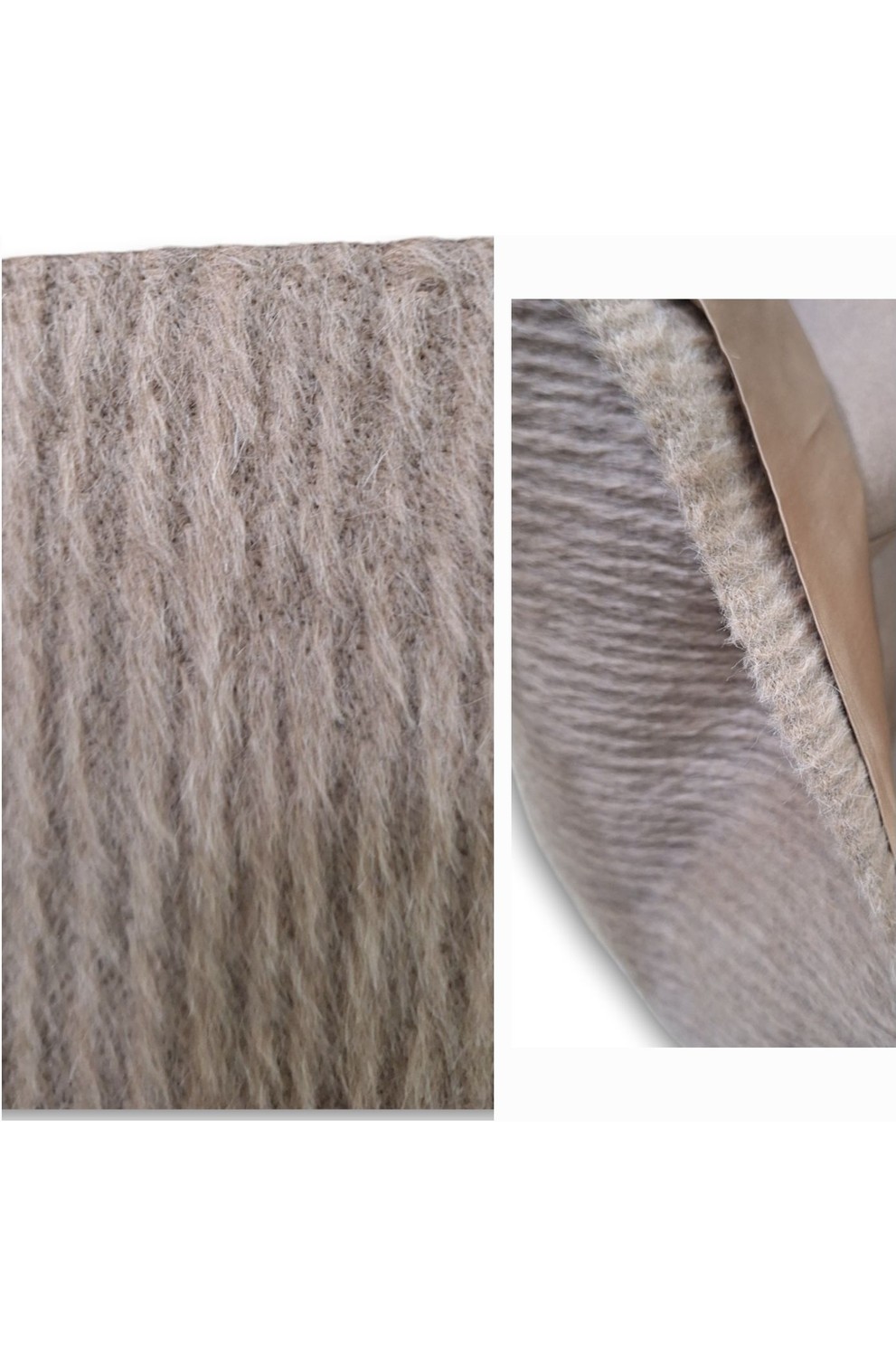 PATRIZIA PEPE ÇIKARILABİLİR TÜL DETAYLI 38 / M - L/40 CAMEL KRUVAZE YAKALI KAŞE PALTO KABAN görsel 7