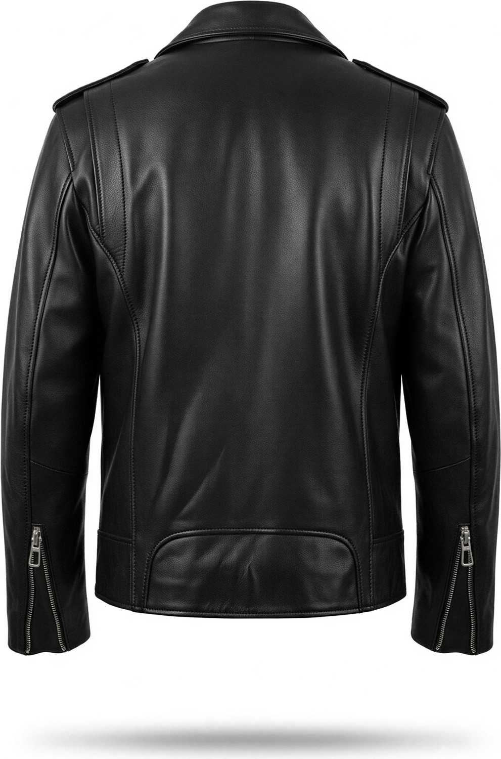 Tabakhanem Hugo %100 Hakiki Kuzu Derisi Erkek Slim Fit Biker Ceket görsel 4
