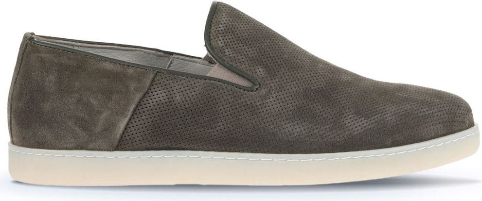Bueno Shoes Haki Süet Baskılı Erkek Loafer 07MA21884000