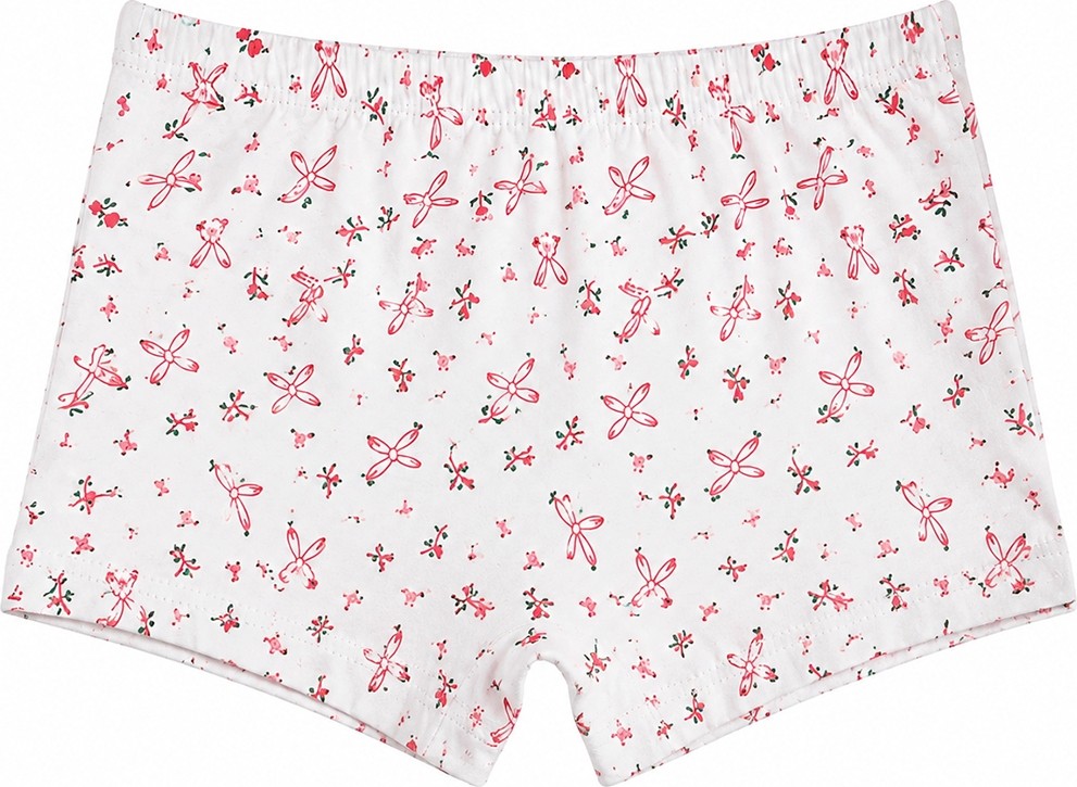 Özkan Underwear Özkan 41602 5'li Paket Kız Çocuk Karışık Renkli Desenli Pamuklu Yumuşak Rahat Şort Boxer görsel 6