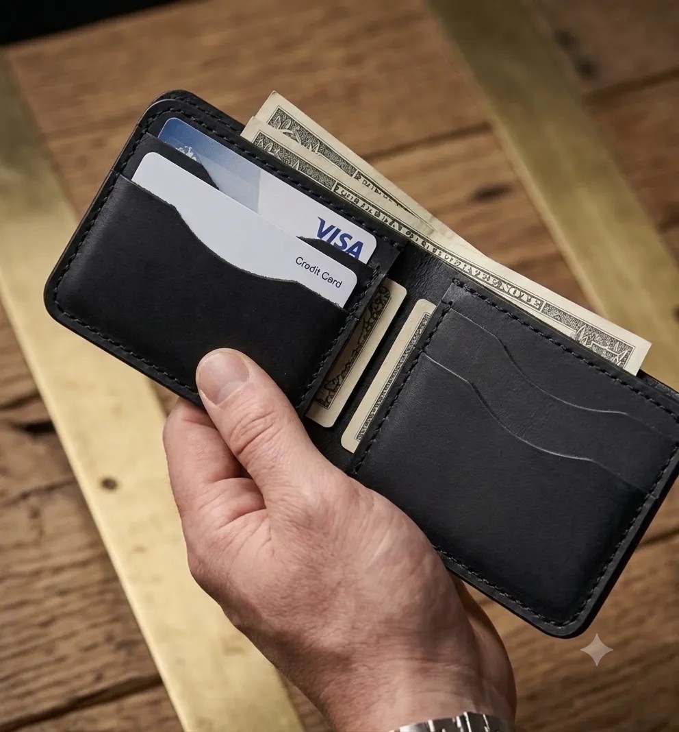 Parla Leather Bifold Klasik Hakiki Gerçek Deri Erkek Cüzdan Taba Rengi görsel 8