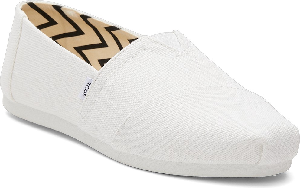 Toms Kadın Espadril / Keten 10017739 Toms Alpargata Classic Recycled Cotton Canvas White