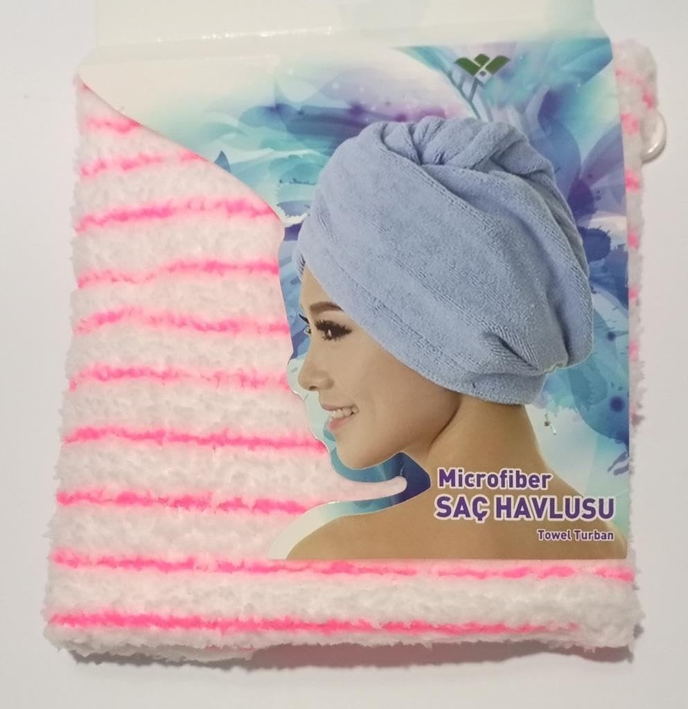 Uravas Store Süper Emici Microfiber Saç Kurutma Havlusu 10 Kat Daha Fazla Emiş GÜCÜYLE%100 Mikrofiber Saç Bonesi