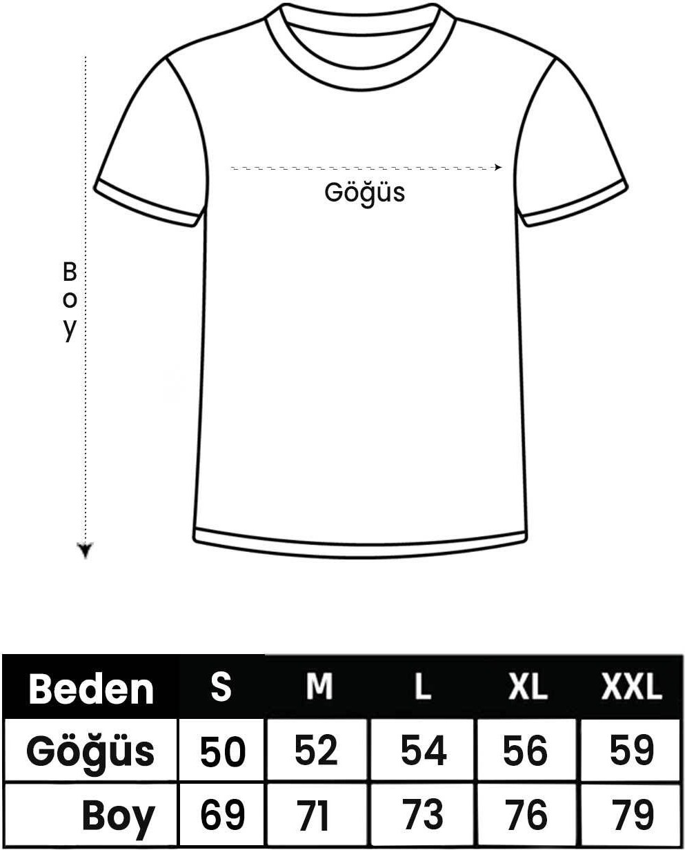 Medinenur Feedom Baskılı Unisex Bisiklet Yaka T-Shirt görsel 3